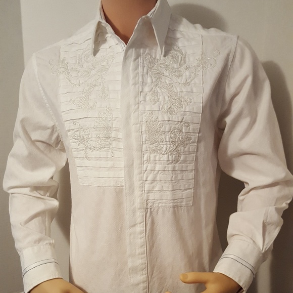 English Laundry Embroidered Mens Shirt 